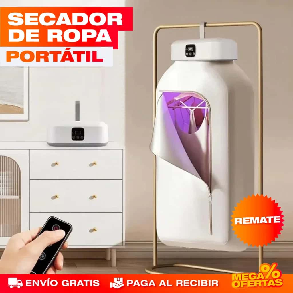 SECADOR DE ROPA PORTATIL - PRODUCTO TOP DEL INVIERNO